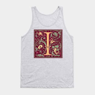 William Morris Vintage Letter I Tank Top